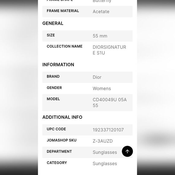 Dior Signature S1U 26A1 Butterfly Sunglasses - Picture 7 of 15